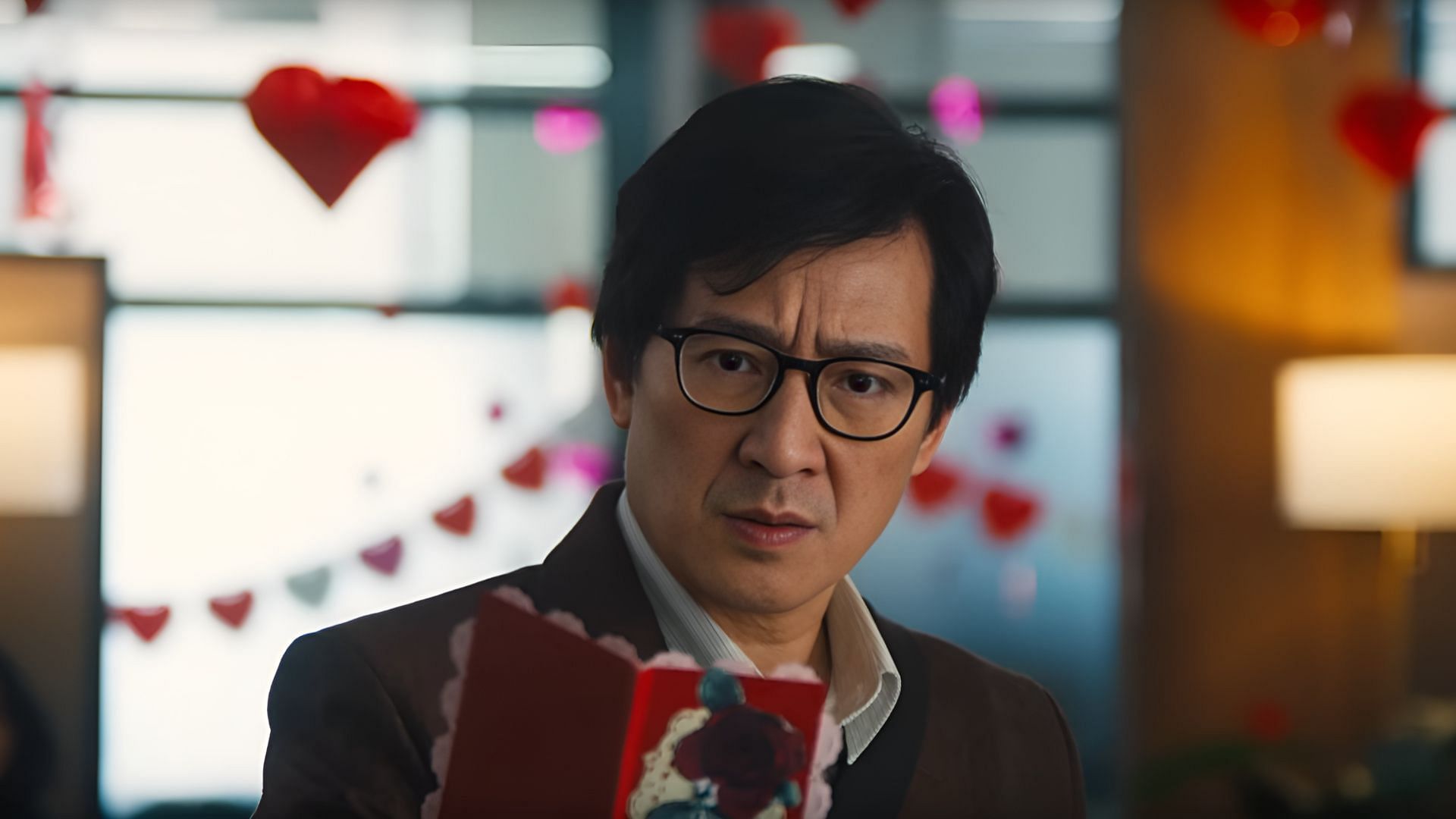 Valentine’s Day turns deadly as Marvin’s quiet life unravels in Love Hurts. (Image via Universal Pictures)
